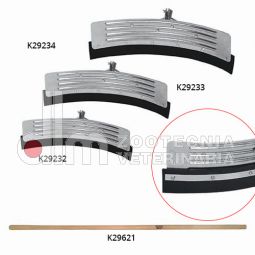 Raschietto per letame curvo