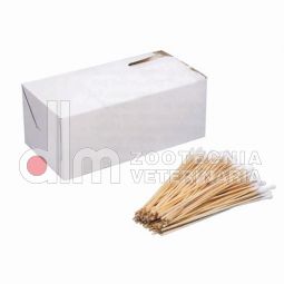 tampone in cotone, stelo in legno